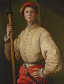 ポール・『鉾槍兵の肖像』（1523年 - 1530年）ヤコポ・ダ・ポントルモ