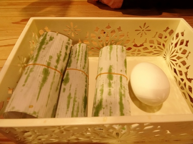 味丸　早寿司とゆで卵