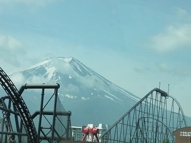 富士山と絶叫マシン