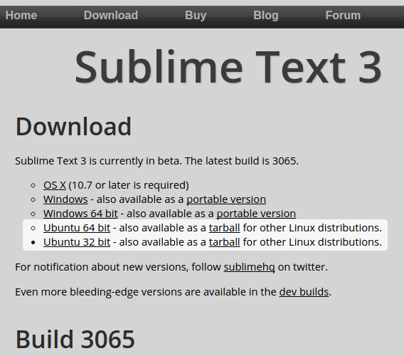Sublime Text 3 Ubuntu テキストエディタ インストール